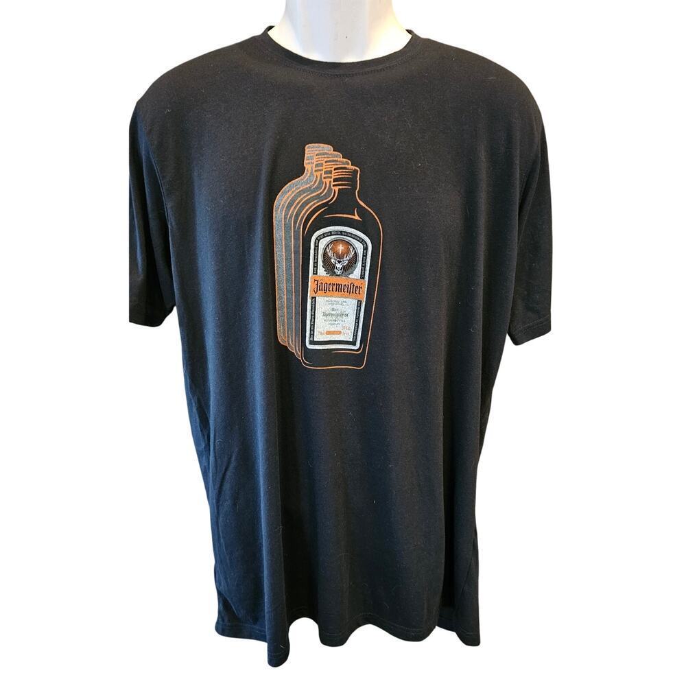 Jagermeister T Shirt, Short Sleeve XL black With Colored Graphics nostalgia frat